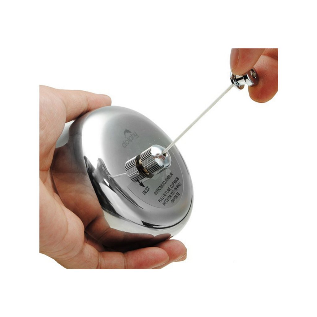 Dolphy Stainless Steel Retractable Cloths Liner Silver DCLN0001