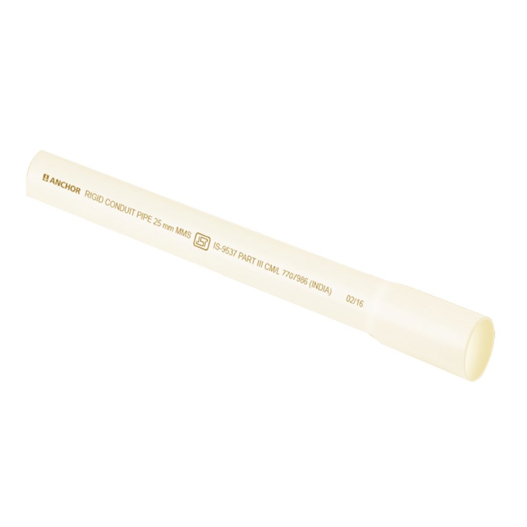 Anchor LMS Socket Type Rigid PVC Conduit Pipe 32mm Ivory CP32SLIV